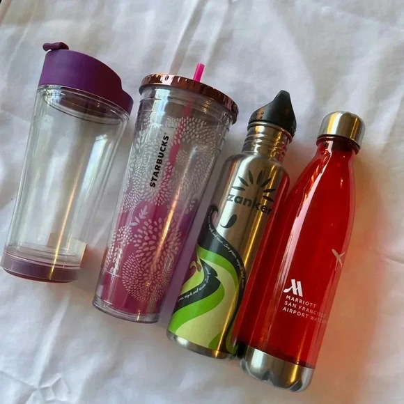 Lot of Four Water Bottles - Picture 1 of 2